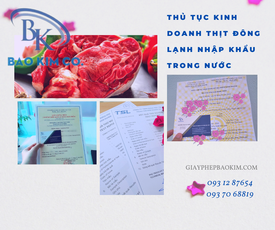Các thủ tục pháp lý khi kinh doanh, đóng gói thịt đông lạnh nhập khẩu các loại