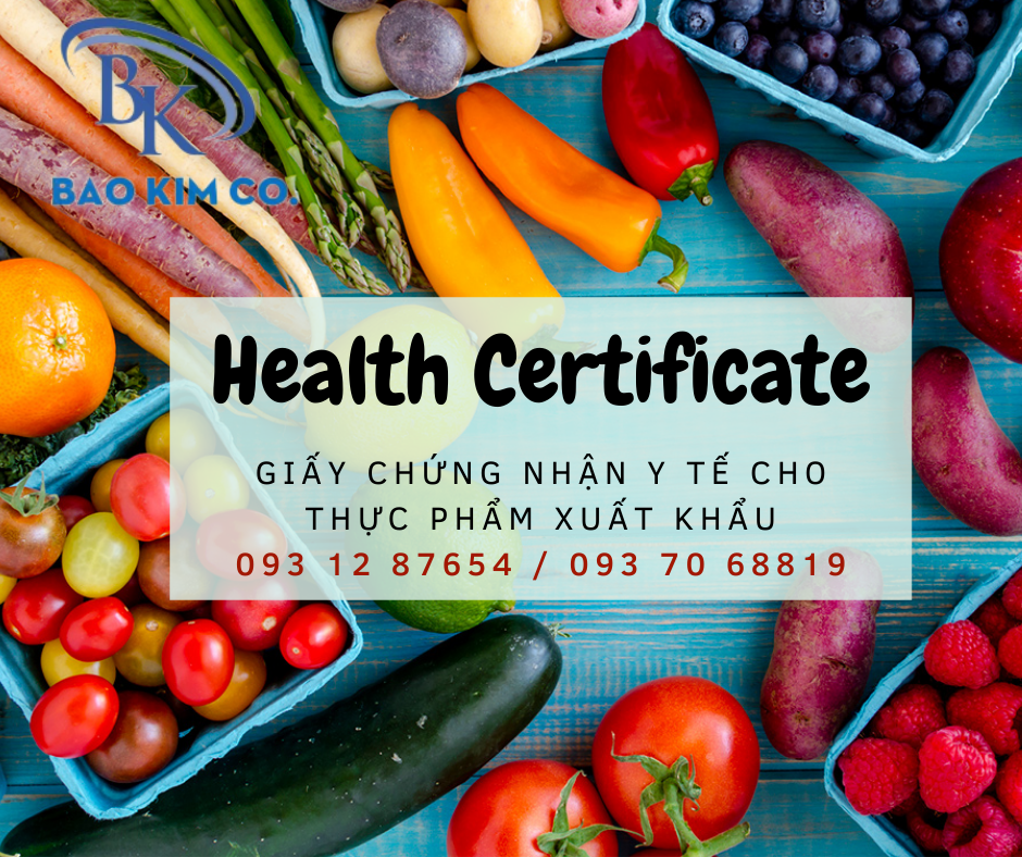 đăng ký Giấy chứng nhận y tế (Health Certificate - HC)