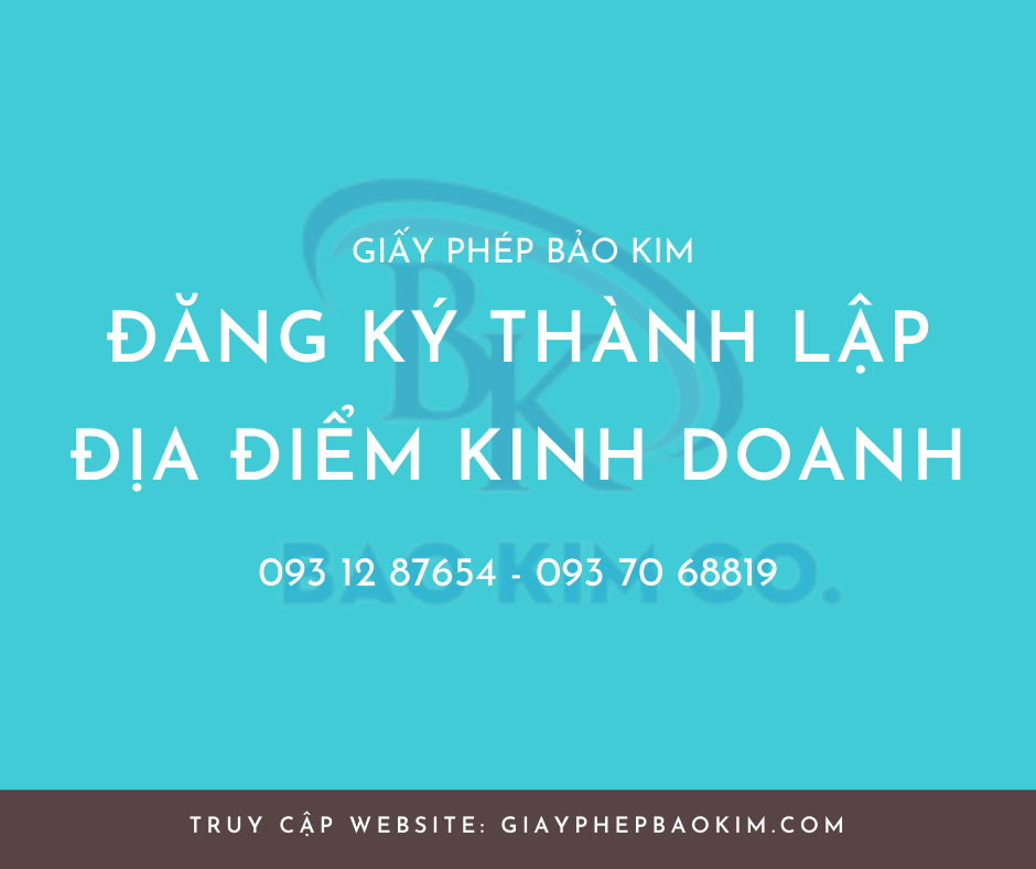 hồ sơ thành lập địa điểm kinh doanh