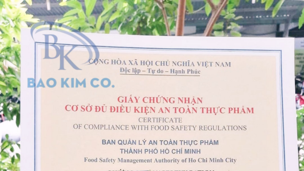 An toàn vệ sinh thực phẩm đóng gói kinh doanh gạo tại TP.HCM